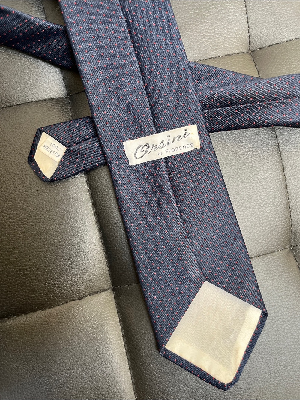 Patterned Silk Tie Quartet (4 Ties) Blue, Tan, Gray, & Navy - Picture 9 of 9